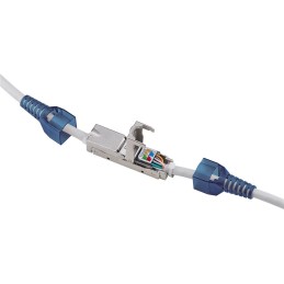 Accoppiatore Inline Toolless Schermato per Cat 6A