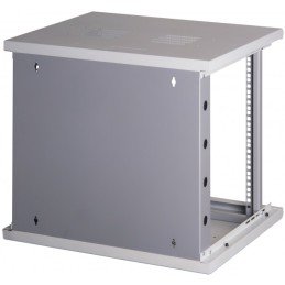 Armadio Rack 19" a muro 13 unità sezione unica prof. 500mm Nero