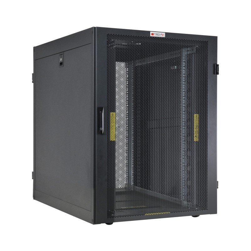 Armadio NetRack 19" 600x1000 24 Unità Ventilato Nero da Assemblare Armadio NetRack 19" 600x1000 24 Unità Ventilato Nero da Assemblare