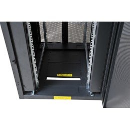 Armadio NetRack 19" 600x1000 24 Unità Ventilato Nero da Assemblare