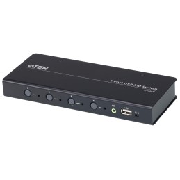 Switch KM USB a 4 porte illimitato con Cavi, CS724KM