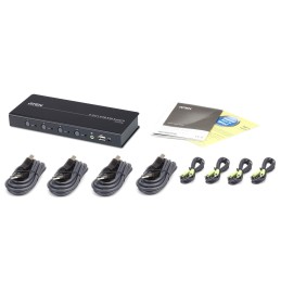 Switch KM USB a 4 porte illimitato con Cavi, CS724KM