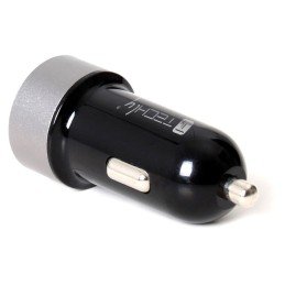 Caricatore da Auto Universale 2 Porte USB con Uscita 4,8A Nero