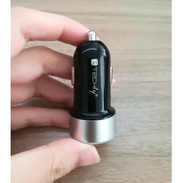 Caricatore da Auto Universale 2 Porte USB con Uscita 4,8A Nero