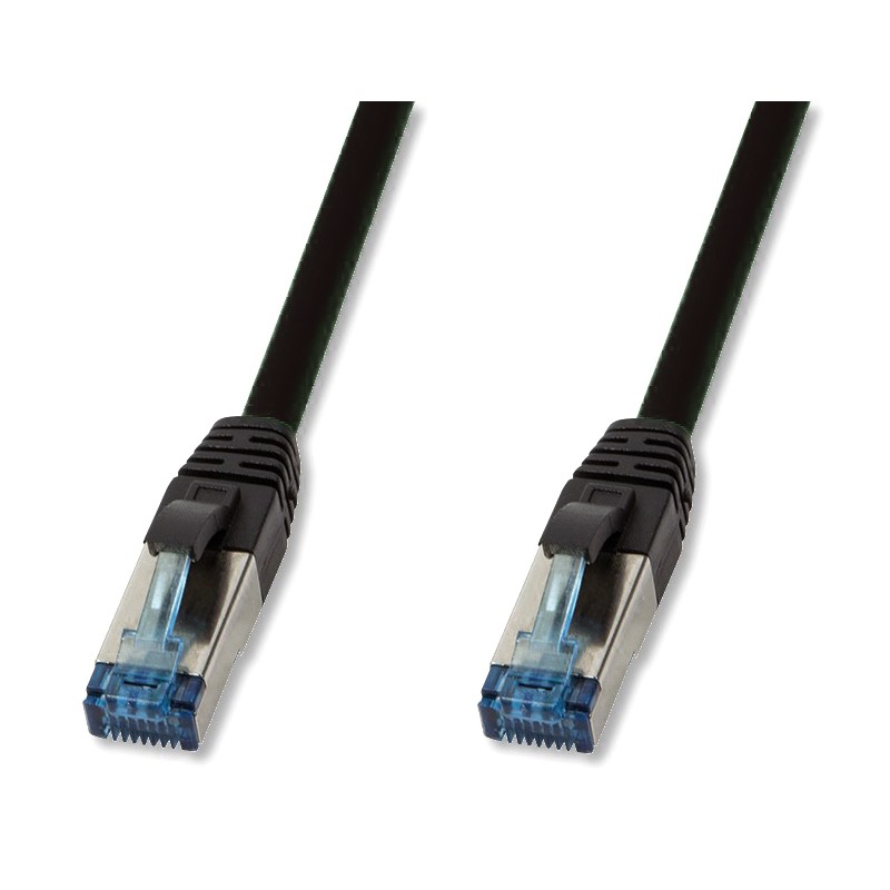Cavo Patch Cat.6A S/FTP PUR IP20 UV 15m Nero Cavo Patch Cat.6A S/FTP PUR IP20 UV 15m Nero