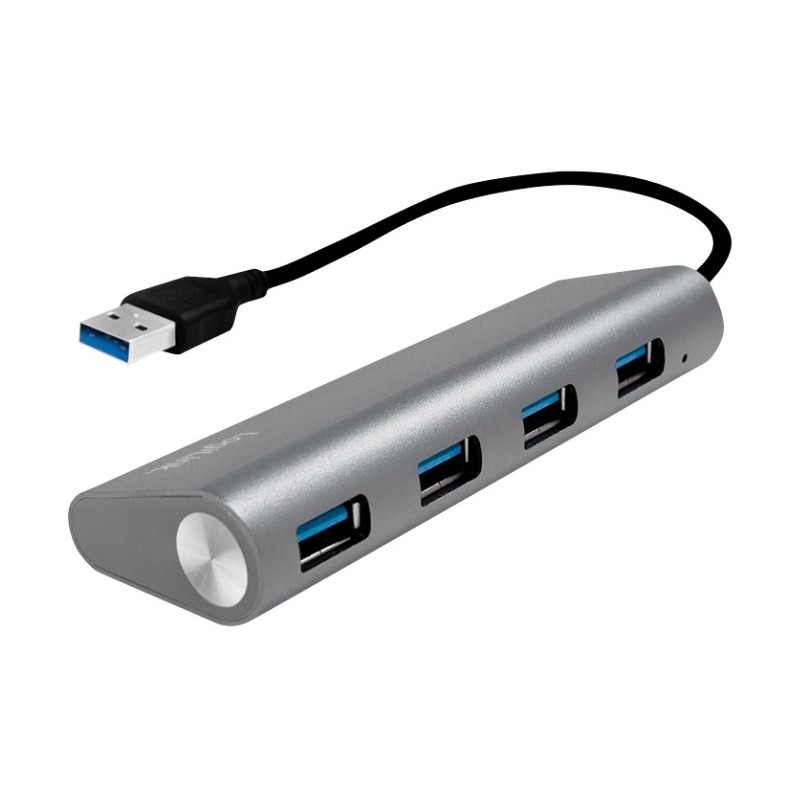 Hub USB 3.0 SuperSpeed 4 porte Alluminio Silver