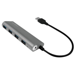 Hub USB 3.0 SuperSpeed 4 porte Alluminio Silver