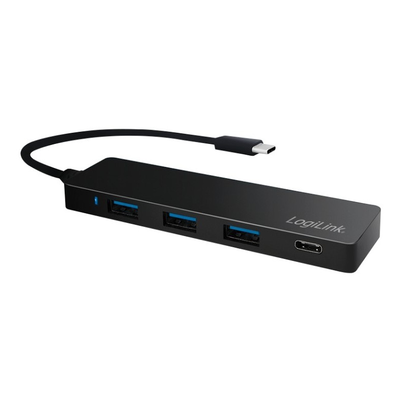 Hub USB-C 3.1 SuperSpeed 3 Porte USB-A 1 porta USB-C Nero