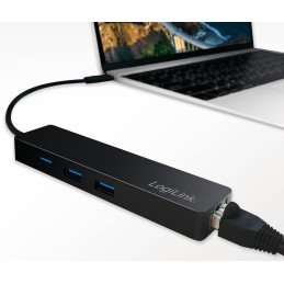 Hub USB-C™ SuperSpeed 3 Porte USB-A 3.0 Femmina Nero