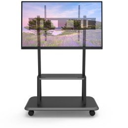 Supporto a Pavimento con Mensola per TV LCD/LED/Plasma 55-120"