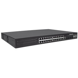 Switch 24p. Gigabit Ethernet PoE+ con 4p. Gigabit Combo Base-T/SFP