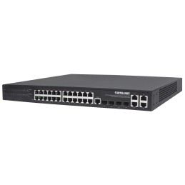 Switch 24p. Gigabit Ethernet PoE+ con 4p. Gigabit Combo Base-T/SFP