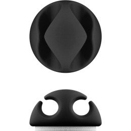 Clip Fermacavo Set da 5 pz Varie Misure Nero