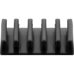 Set 2 Fermacavo da Scrivania a cinque posti Nero