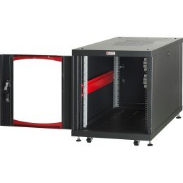 Armadio Server Rack 19" 600x1000 12 Unità Nero da sotto-scrivania