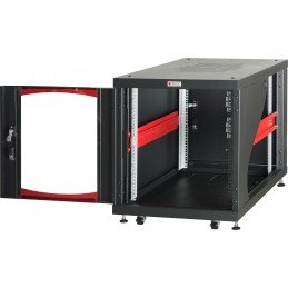 Armadio Server Rack 19" 600x1000 12 Unità Nero da sotto-scrivania