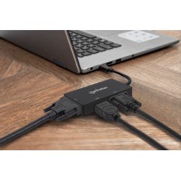 Convertitore Audio Video USB-C™ 3-in-1 Multiporta HDMI DVI VGA