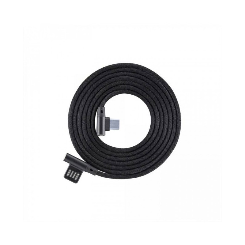 Cavo USB Angolato 90° USB A/USB-C 1.5m Nero Cavo USB Angolato 90° USB A/USB-C 1.5m Nero