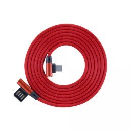 Cavo USB Angolato 90° USB A/USB-C 1.5m Rosso