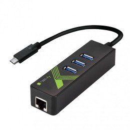 Adattatore Convertitore USB-C™ Ethernet Gigabit con Hub 3 porte USB-A 3.0