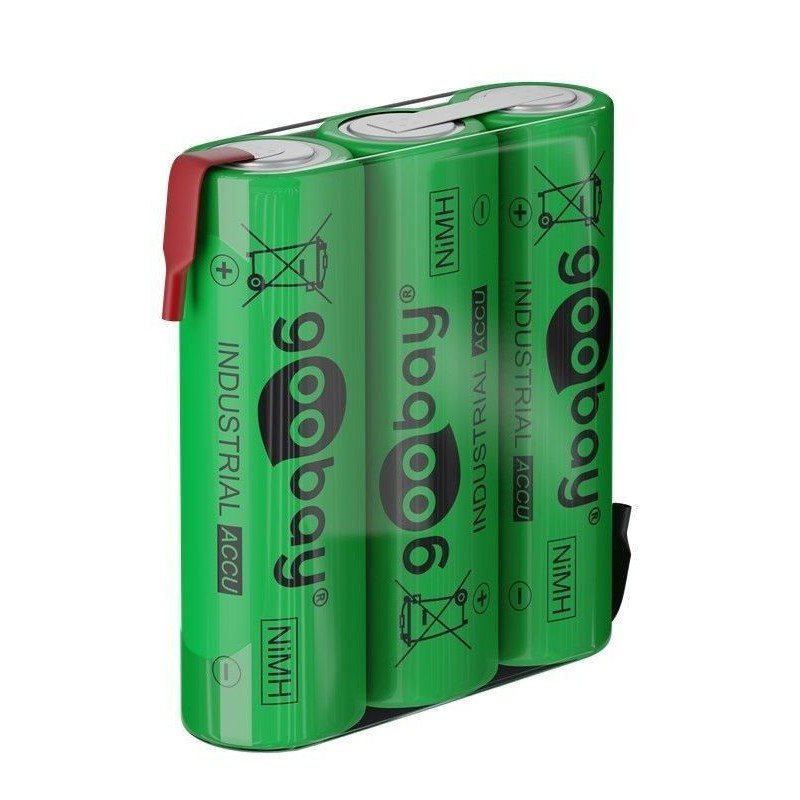 Batterie Ricaricabili NiMH 3xAA HR6 2100 mAh 3.6V a Saldare