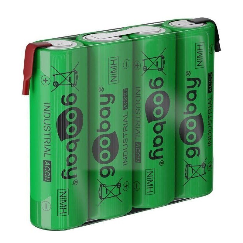 Batterie ricaricabili NiMH 4xAA HR6 2100 mAh 4.8V a saldare