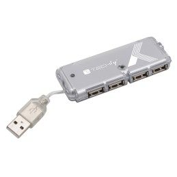 Hub USB Tascabile 4 porte Silver