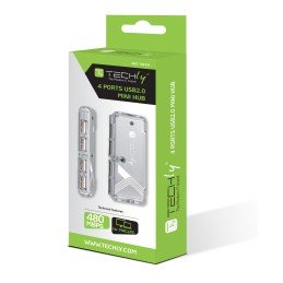 Hub USB Tascabile 4 porte Silver