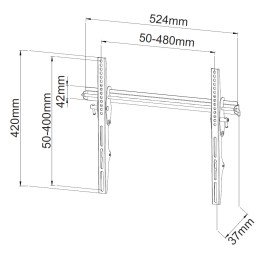 Staffa a Muro Inclinabile TV LED LCD 23-55"