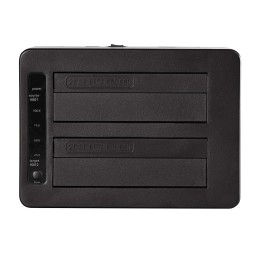 Docking Station USB3.1 Gen2 Doppio Slot HDD/SSD SATA da 2.5"/3.5" Nero