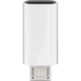 Adattatore Micro USB Maschio a USB-C™ Femmina Bianco