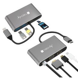 Docking Station USB-C™ SuperSpeed Multiporta USB HDMI VGA RJ45 MicroSD