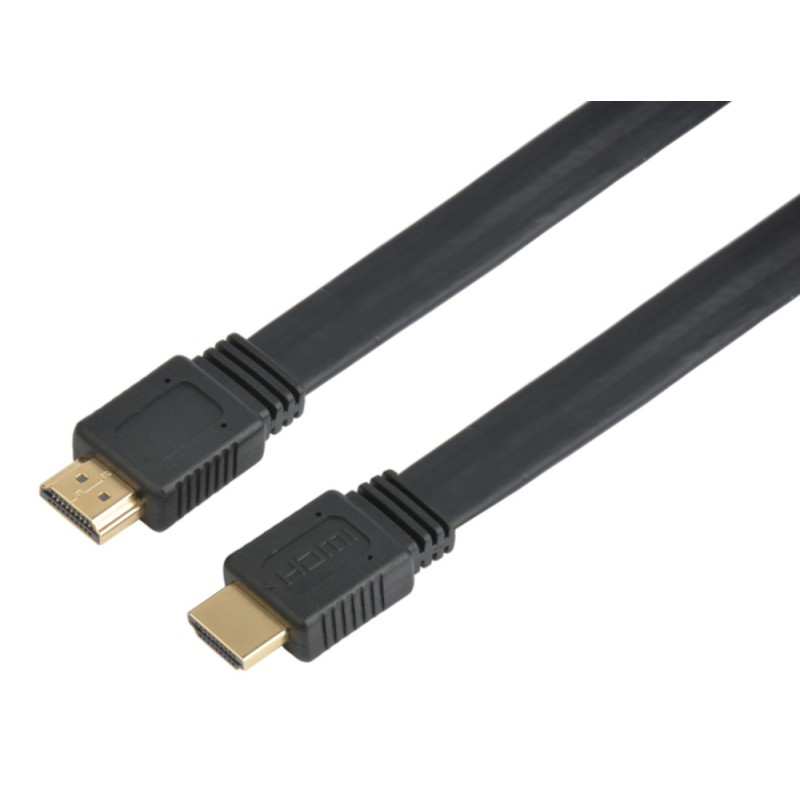 Cavo HDMI 2.0 High Speed con Ethernet A/A M/M Piatto 2m Cavo HDMI 2.0 High Speed con Ethernet A/A M/M Piatto 2m