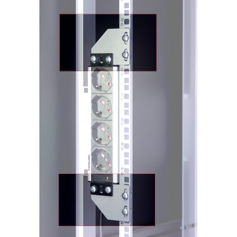 Staffe per montaggio verticale su montanti rack silver Staffe per montaggio verticale su montanti rack silver