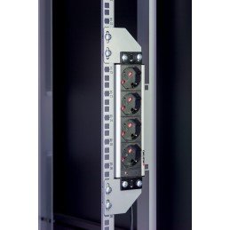 Staffe per montaggio verticale su montanti rack silver