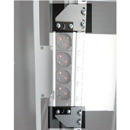 Staffe per montaggio verticale su montanti rack silver