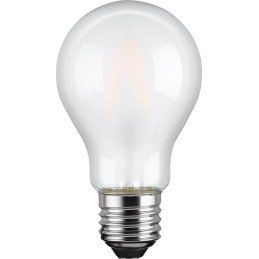 Lampadina LED E27 Bianco Caldo Satinato 7W con filamento Classe A++