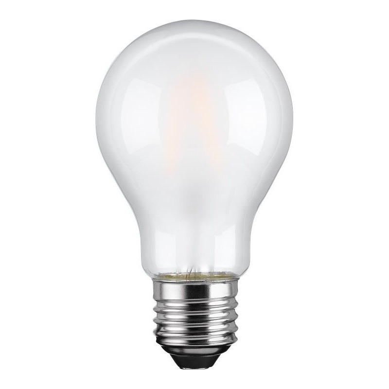 Lampadina LED E27 Bianco Caldo Satinato 7W con filamento Classe A++