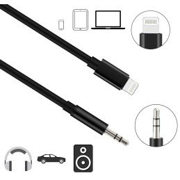 Cavo da Apple Lightning a Audio 3,5 mm M 1m Nero