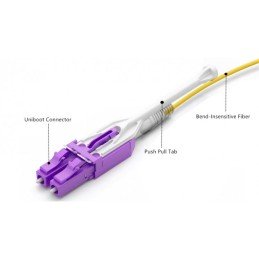 Cavo Fibra Ottica Multimodale Uniboot HD OM4 LC/LC 50/125 1 m