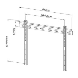 Staffa a Muro Ultra Slim TV LED LCD 40-65"