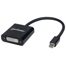 Convertitore Attivo MiniDP M a DVI F 15cm 4K Nero