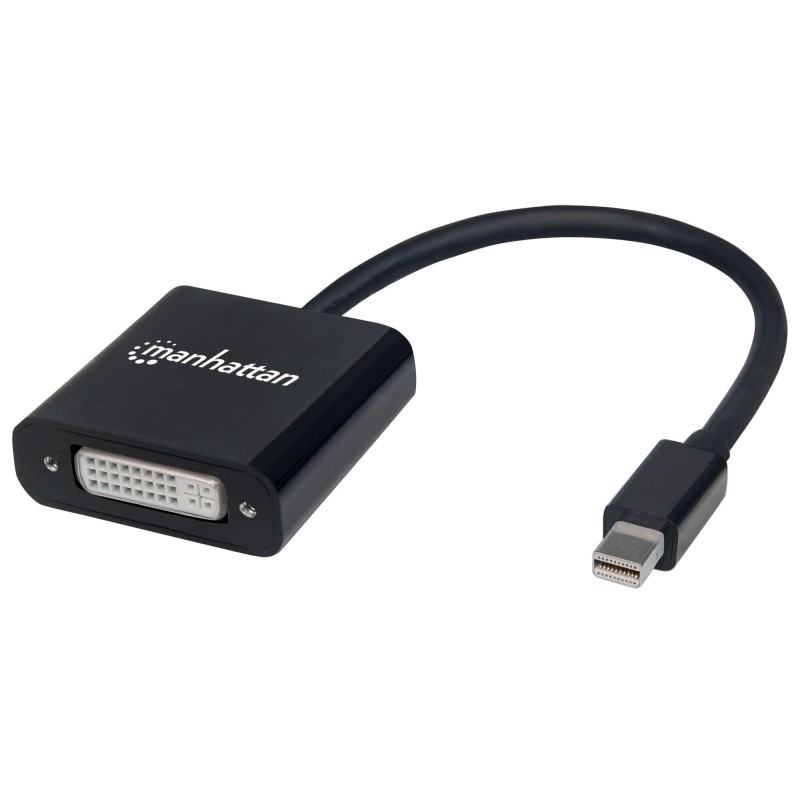 Convertitore Attivo MiniDP M a DVI F 15cm 4K Nero