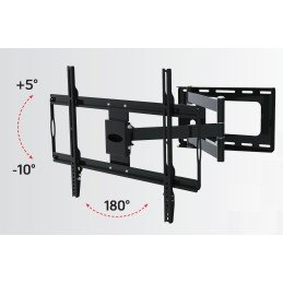 Supporto a Muro Slim per TV LED LCD 32-70" Nero