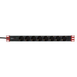 Multipresa per Rack 19" 8 Uscite Spina Schuko