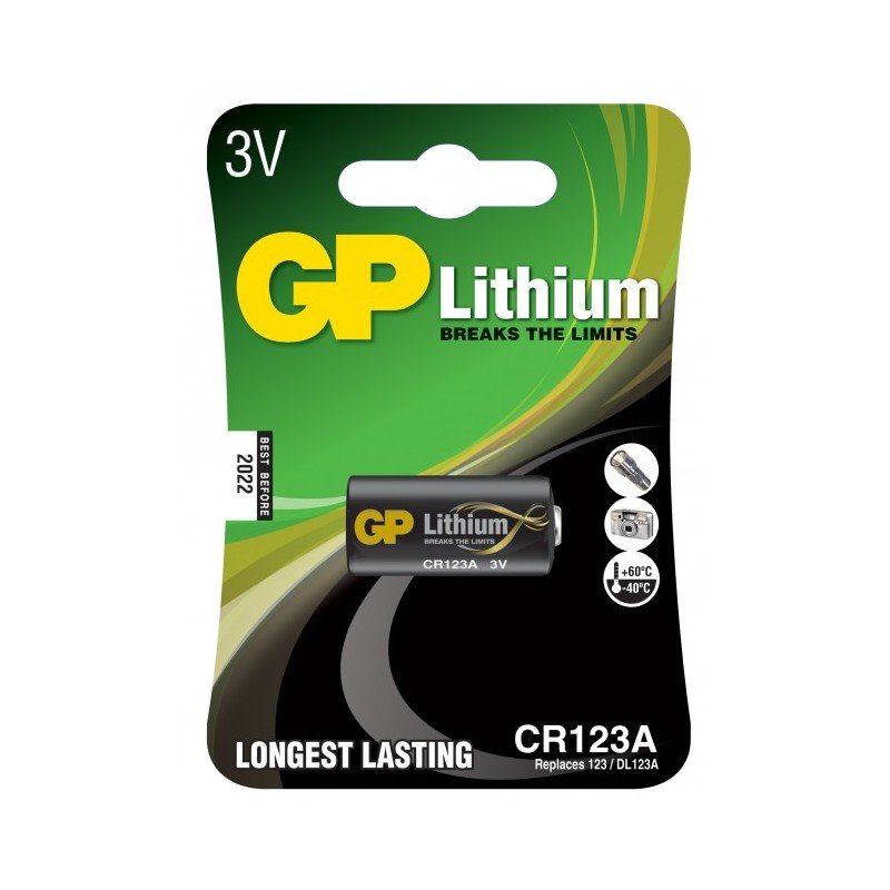 Blister 1 Batteria al Litio CR123A Blister 1 Batteria al Litio CR123A