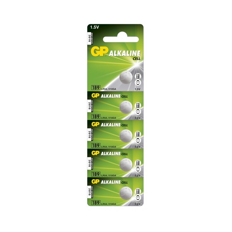 Blister 5 Batterie Alcaline Specialistiche LR54