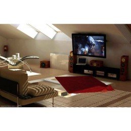 Staffa TV da Soffitto Dritto e Inclinato per TV LED/LCD 17"-37" Nero
