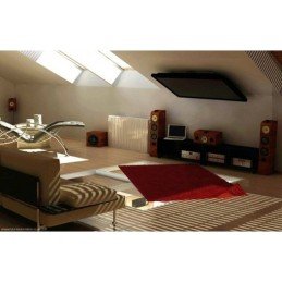 Staffa TV da Soffitto Dritto e Inclinato per TV LED/LCD 17"-37" Nero