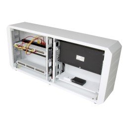 Armadio rack 19" Ghost con porta cieca Bianco